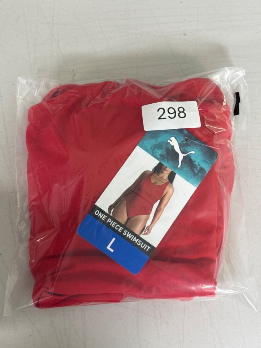Puma Womens Red Racerback One-Piece Swimsuit Size Large UPF 50+ - Picture 7 of 7